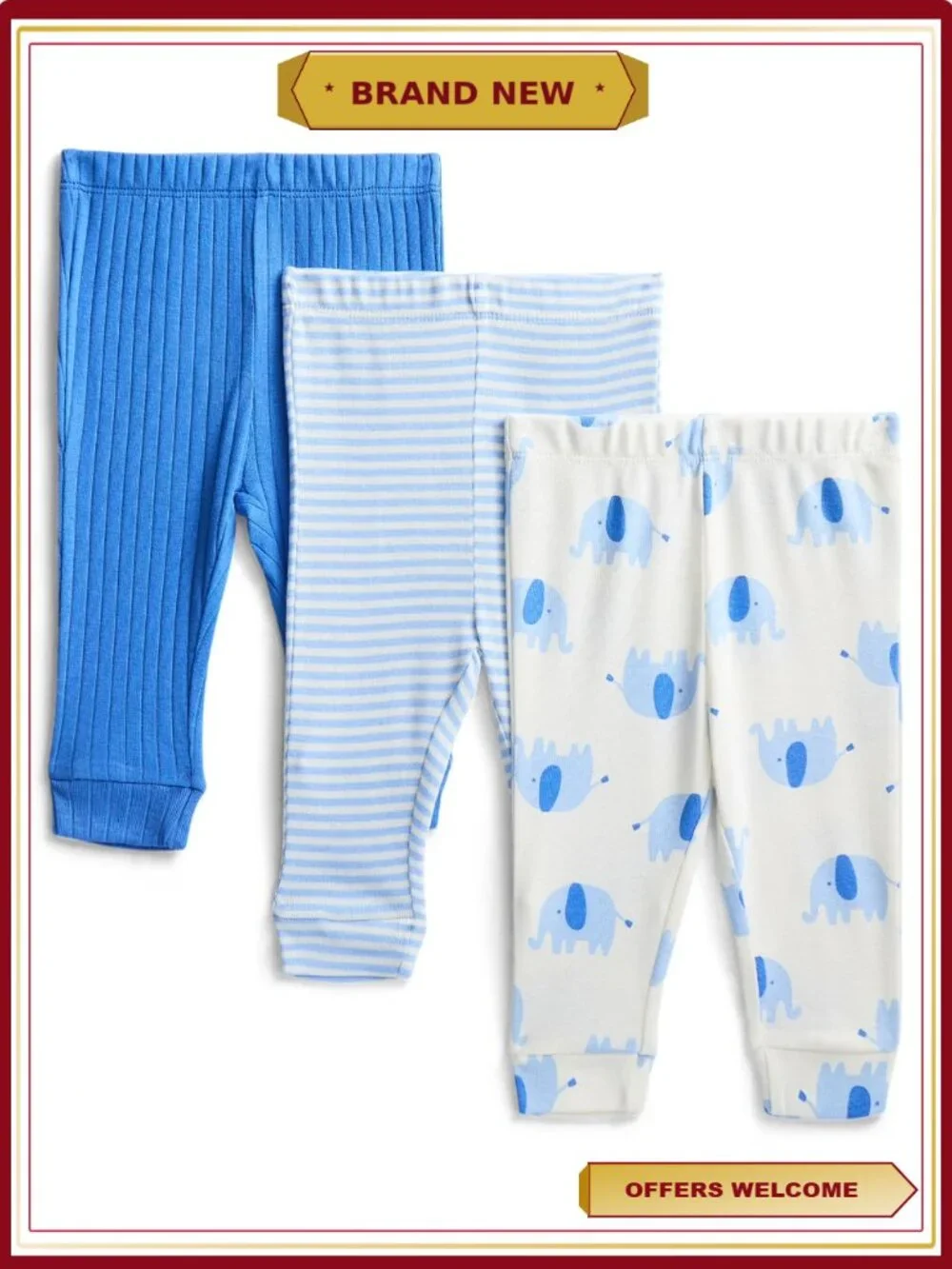 Newborn Baby Boy 14-Piece Layette Gift Set Creepers Sleep N Plays